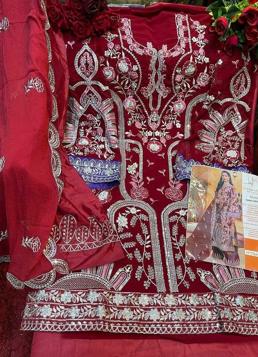 ELAF GALAXY FAB ITTEHAD 122 PAKISTANI SUITS WHOLESALER IN SURAT