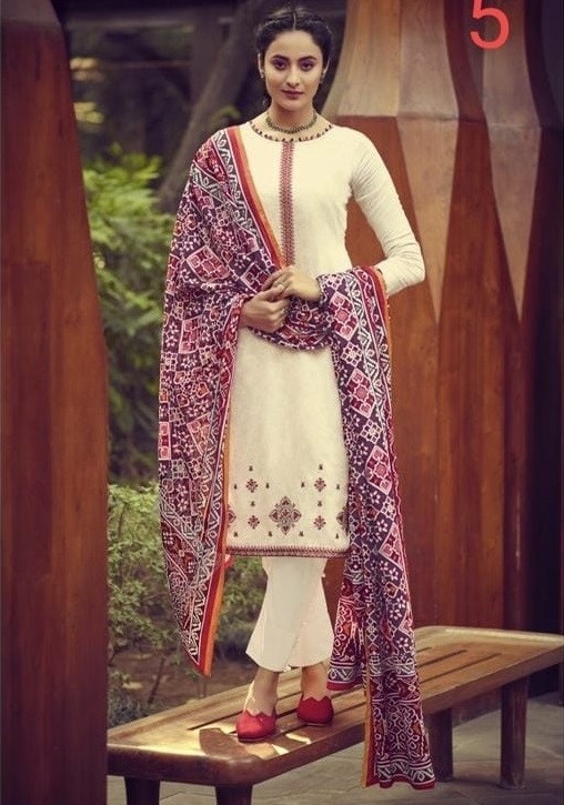 MUMTAZ ARTS IKKAT PATOLA 7005 KARACHI SUITS IN SINGALE AVAILABALE