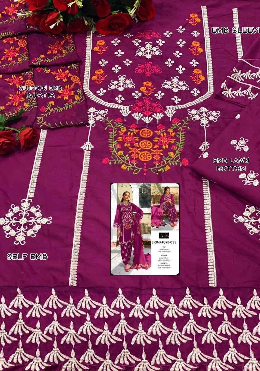 RAWAYAT SINGATUR 033 PURPPAL COLOUR LATTEST PAKISTANI SUIT BEST PRICE 