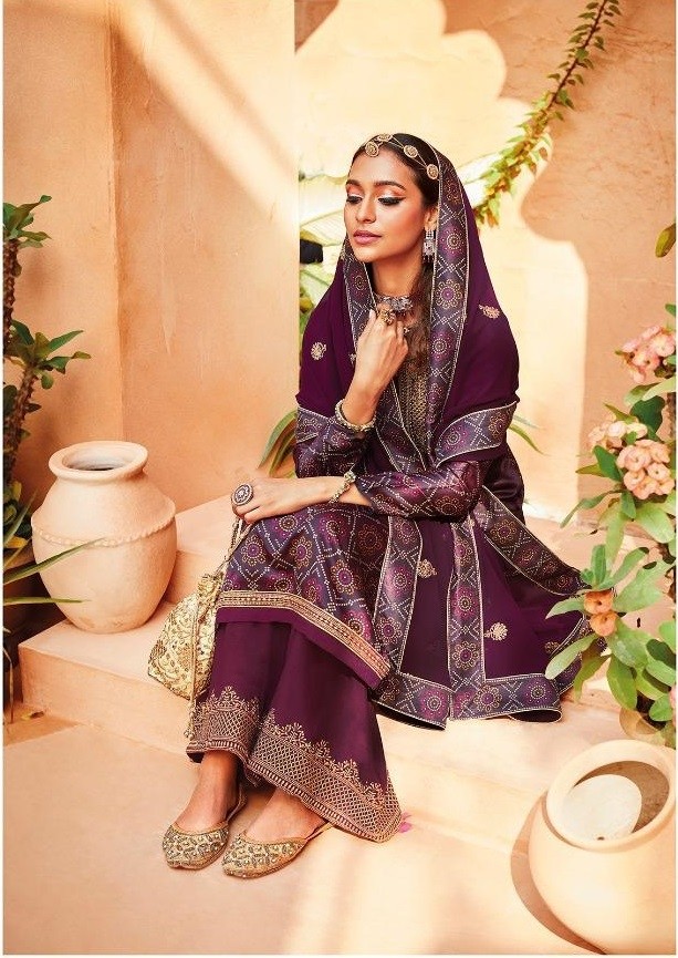 EBA LIFESTYLE RANG BANDHEJ VOL-2 1288 HEAVY SATIN LATEST SALWAAR KAMEEZ