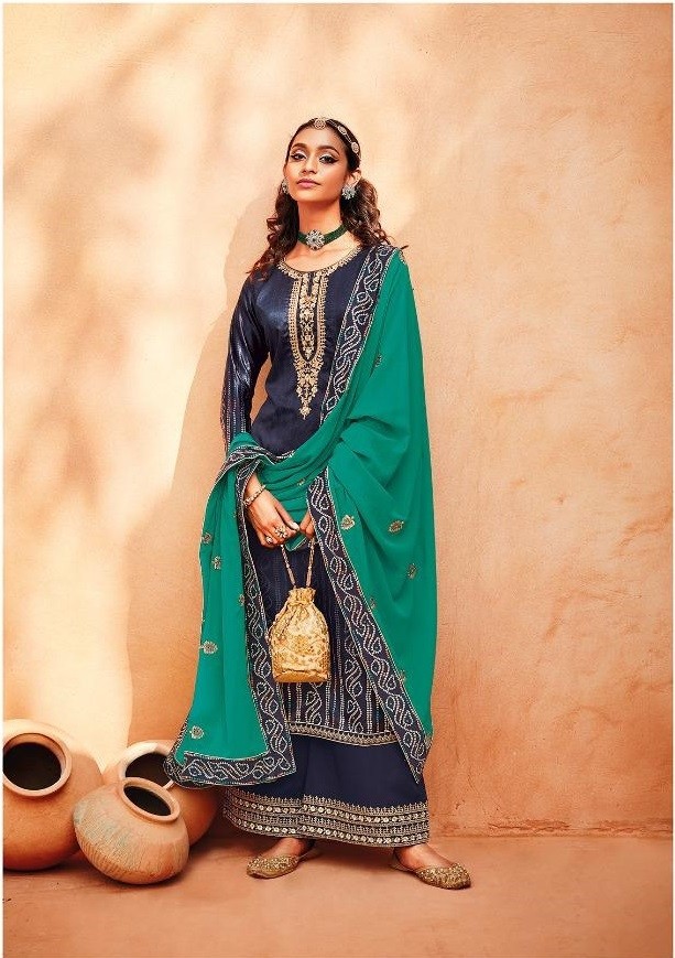 EBA LIFESTYLE RANG BANDHEJ VOL-2 1286 HEAVY SATIN LATEST SALWAAR KAMEEZ