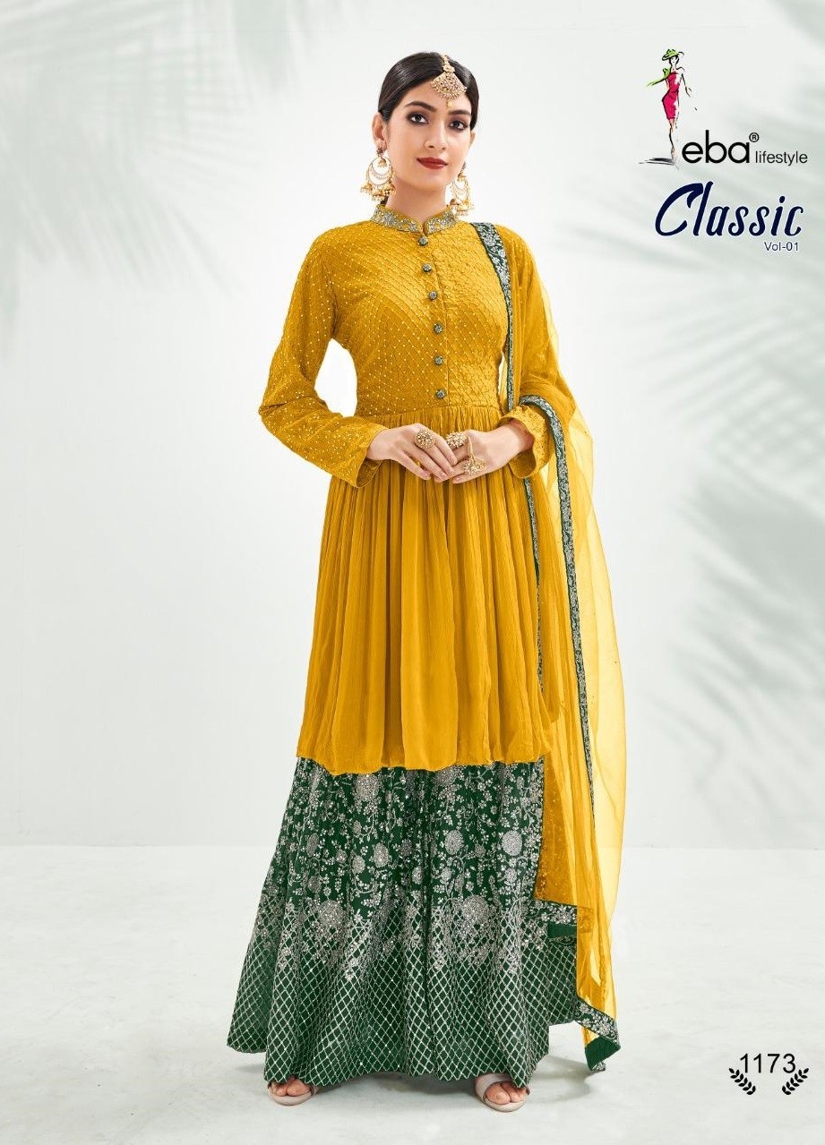 EBA LIFESTYLE CLASSIC HIT DESIGN 1178 PAKISTANI SUIT SINGAL PIECE COLLECTION