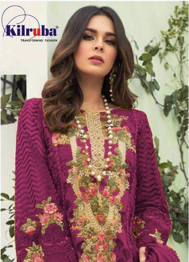 KILRUBA K-56-D PAKISTANI SUITS MANUFACTURE ONLINE 