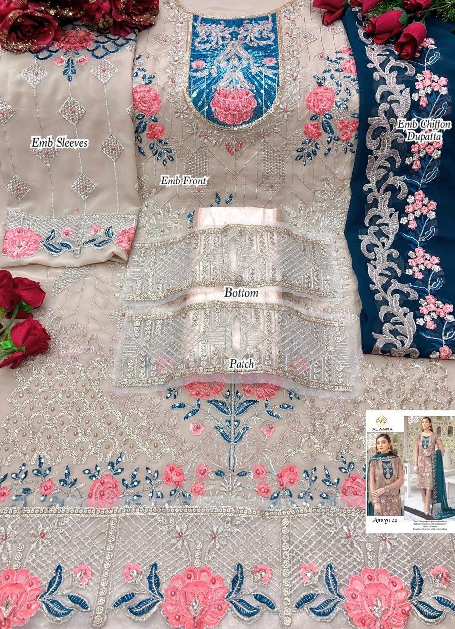 AL AMRA ANAYA ZF-42 WHOLESALE SALWAR KAMEZ IN INDIA