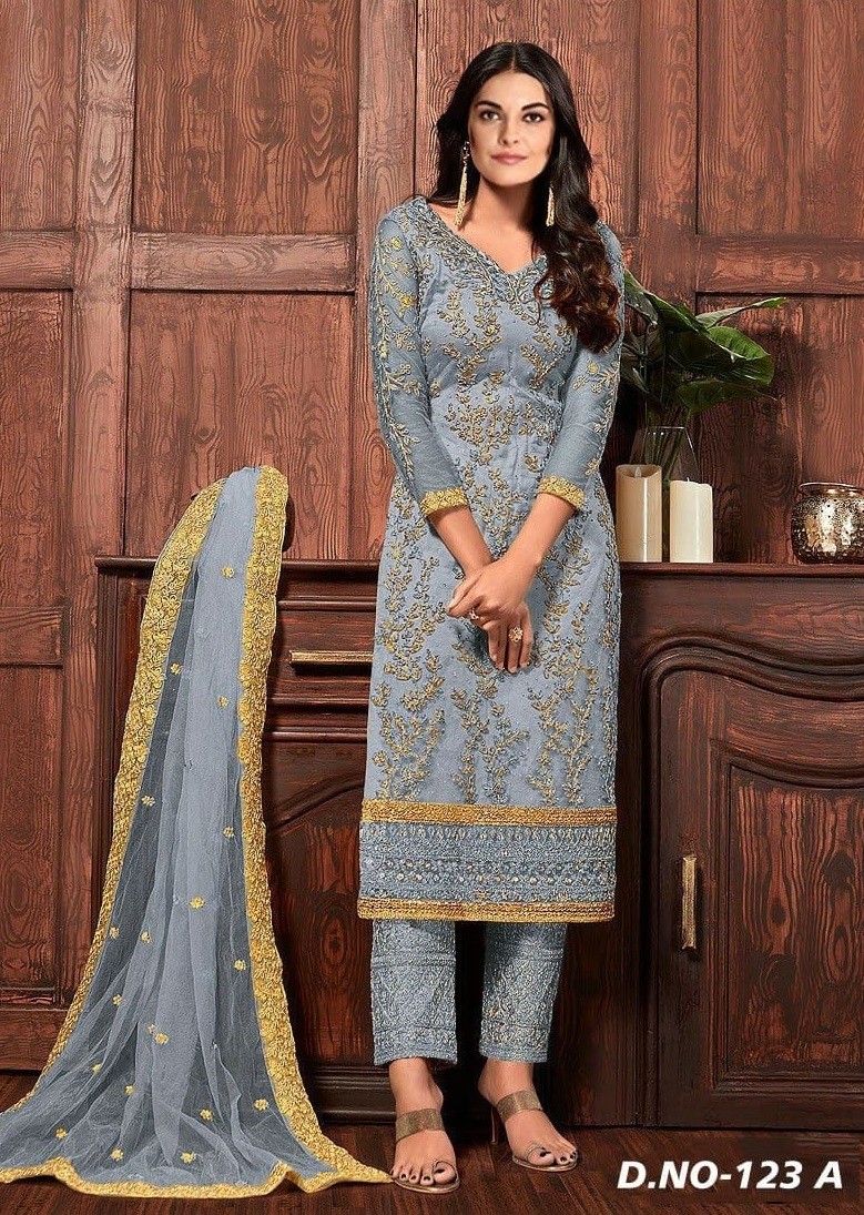 KILRUBA K-123 A BEAUTIFUL ZARI WHOLESALE