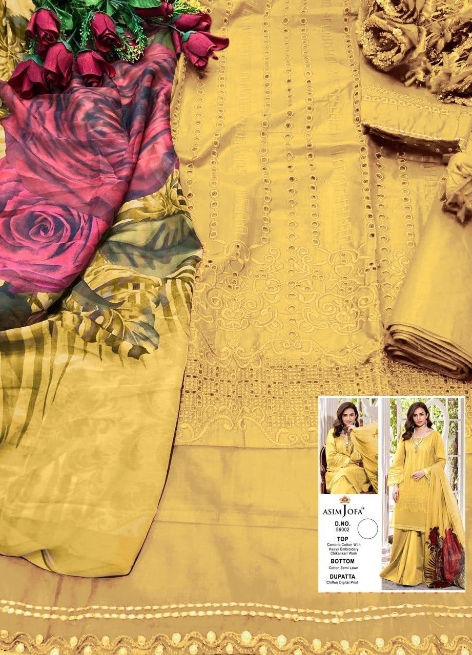 ASIM JOFA 56002 YELLOW HIT COLLECTTION PAKISTANI SUIT