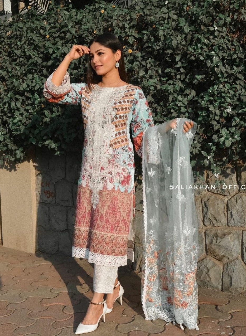 FEPIC ROSEMEEN SOBIA NAZIR LAWN COLLECTION 86003 BEST SUITS COLLECTION