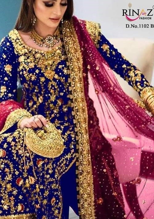 RINAZ FASHION 1102 B PAKISTANI SUITS DEALER SURAT