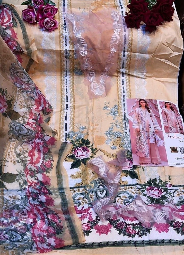 SANIYA TRENDZ FIRDOUS NX 101 NEW CATALOGUE PAKISTANI SUITS