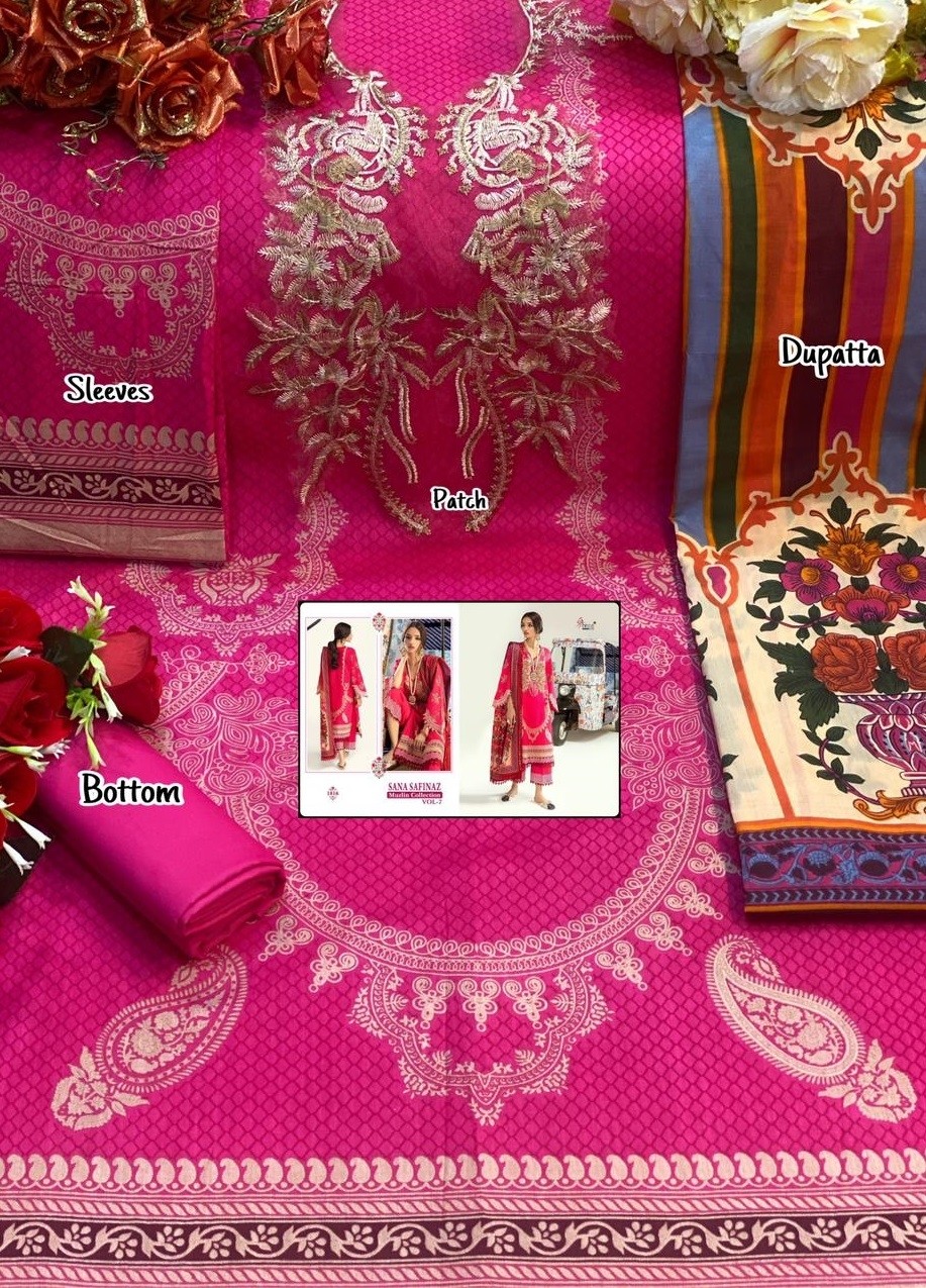 SHREE FABS 1816 SANA SAFINAZ MUZLIN COLLECTION VOL-7 SINGALE DEALER