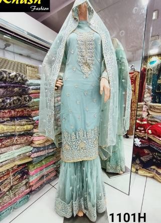 KHUSH FASHION 1101 H PLAZZO FULL STEACHED SHUBHAM WHOLESALER DEALER