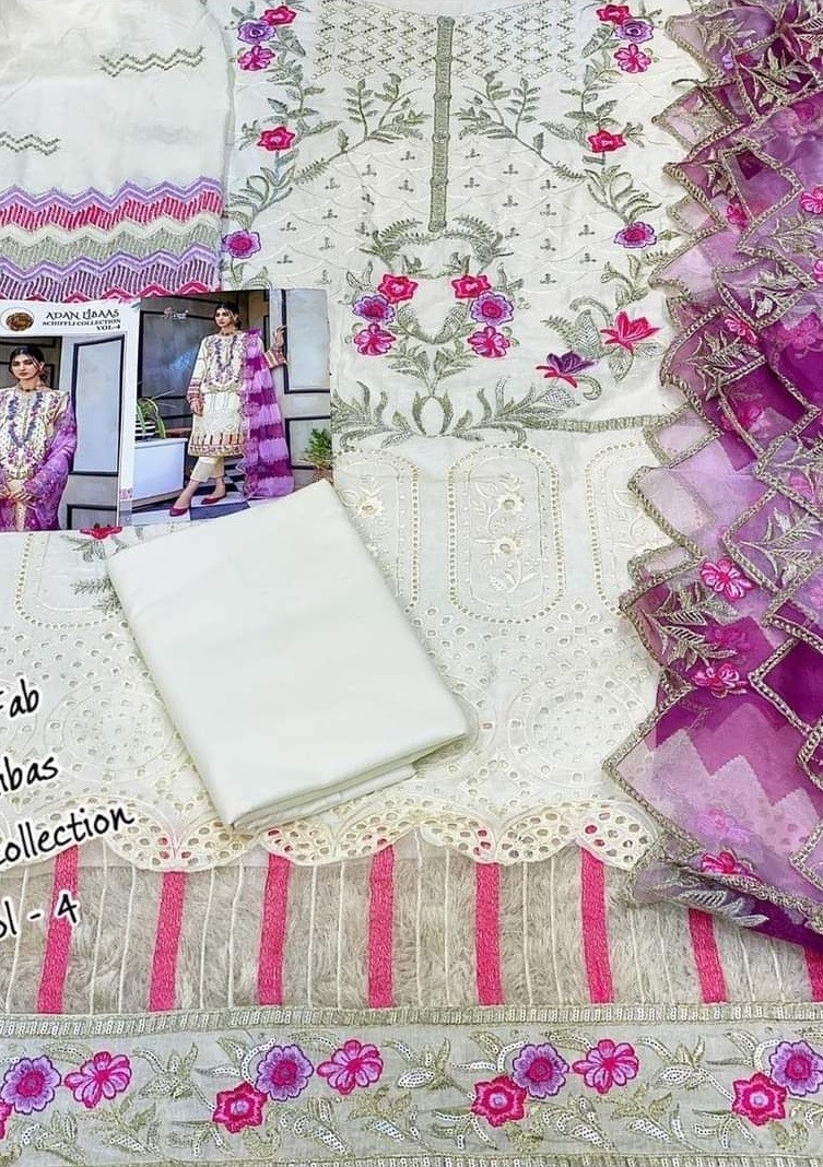 SHREE FABS ADAN LIBAAS SCHIFFLI COLLECTION VOL-4 1740 MANUFACTURER