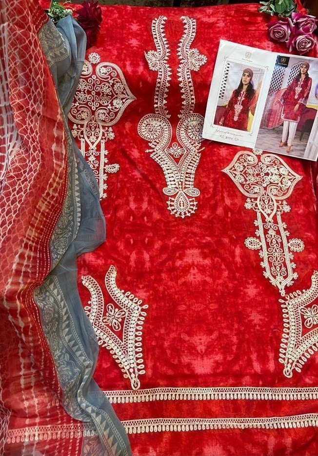 ZIAAZ DESIGNS Z7777-A RED LATEST COLLECTION SURAT