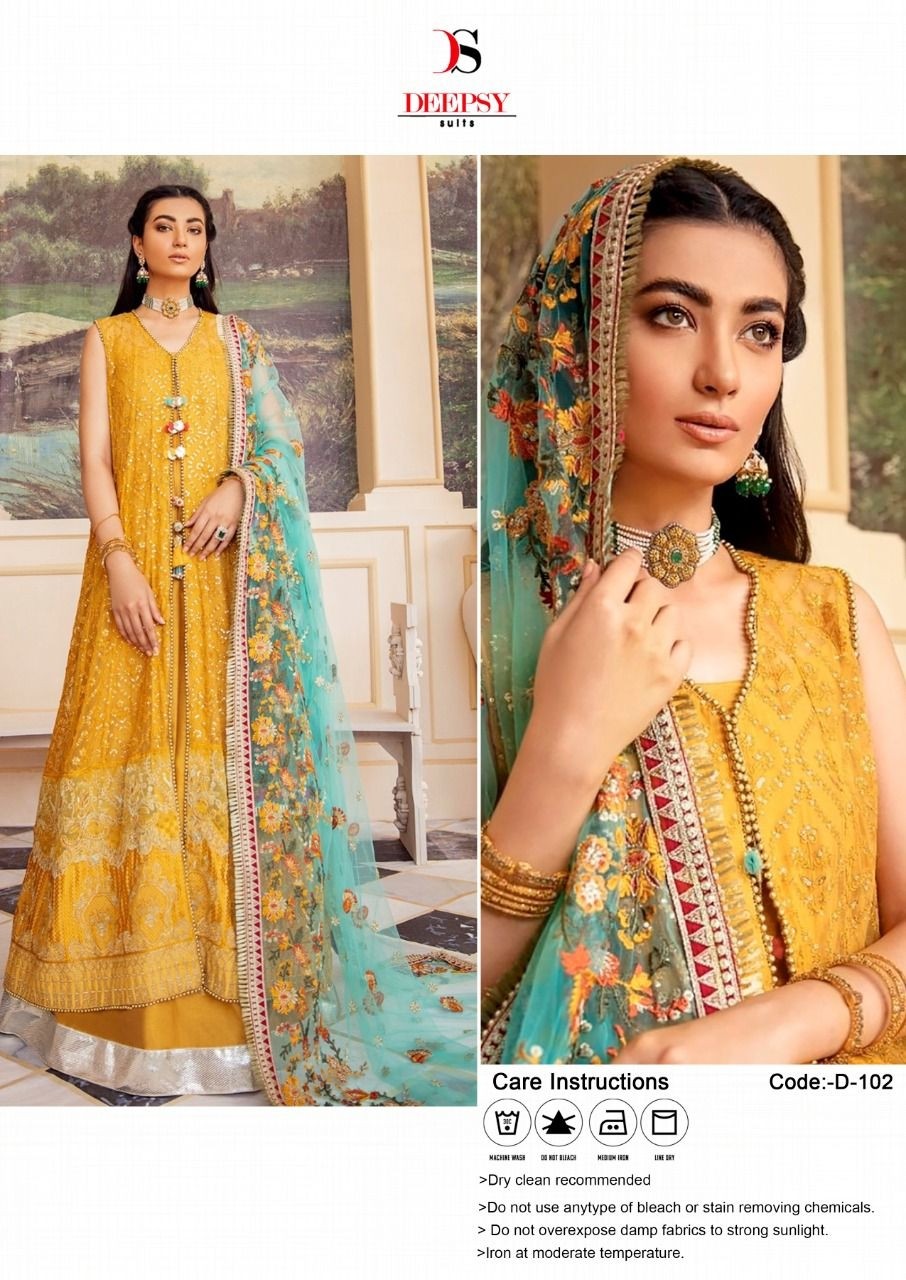 DEEPSY SUITS D 102 LATEST PAKISTANI SUITS SURAT