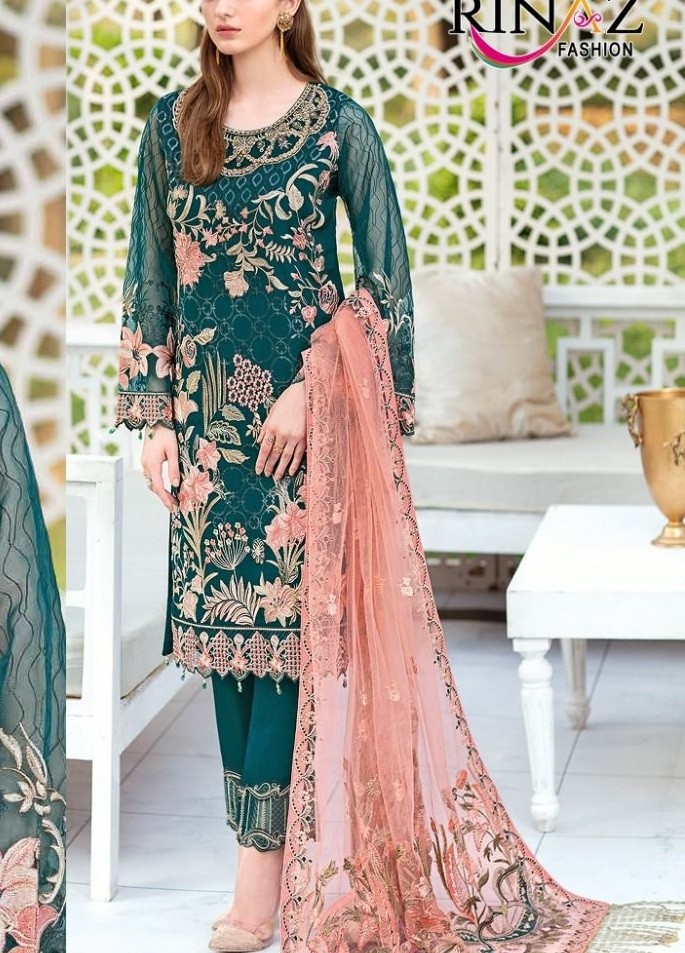 RINAZ FASHION MINHAL VOL-5 8901 PAKISTANI SUITS WHOLESALER IN INDIA