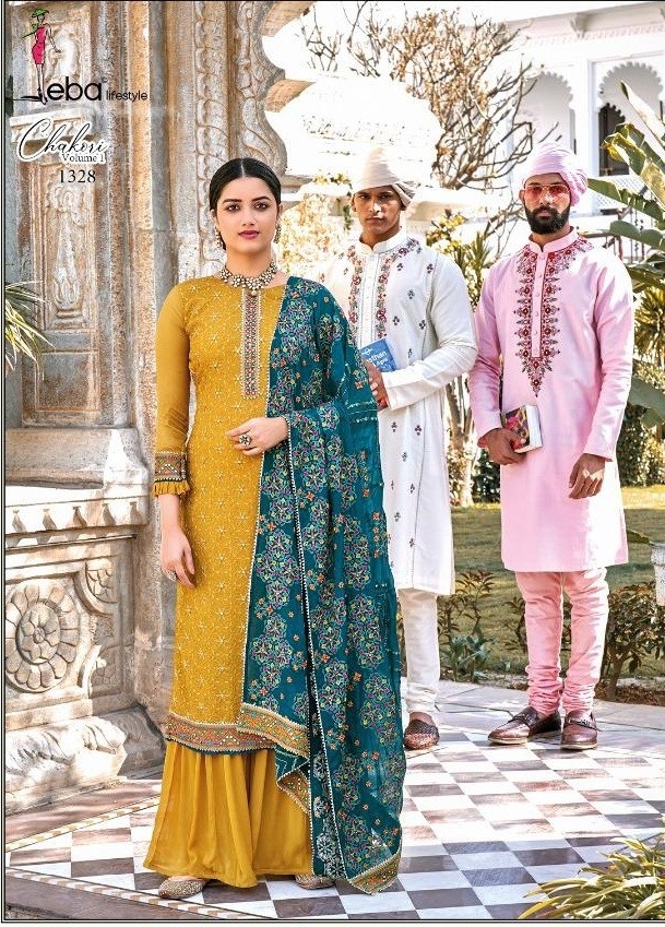EBA LIFESTYLE CHAKORI VOL 1 1328 SALWAR KAMEZ SUPPLIER IN SURAT