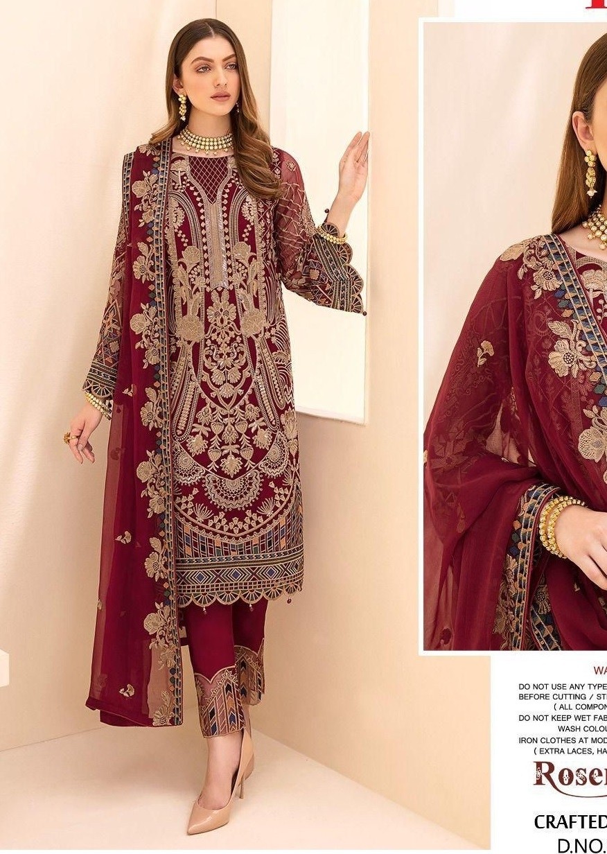 FEPIC ROSEMEEN CRAFTED NEEDLE 90008 PAKISTANI SUITS NEW COLLECTION SURAT
