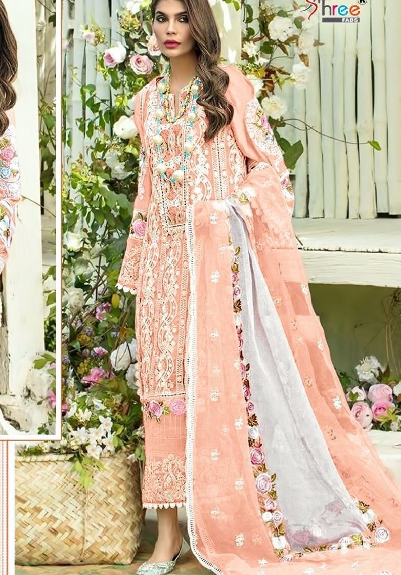 SHREE FABS 1012 D CRIMSON PREMIUM LAWN COLLECTION VOL 2 SALWAR KAMEEZ WIHT DUPATTA