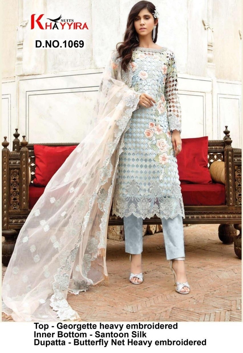 KHAYYIRA SUITS 1069 PAKISTANI SUITS ONLINE