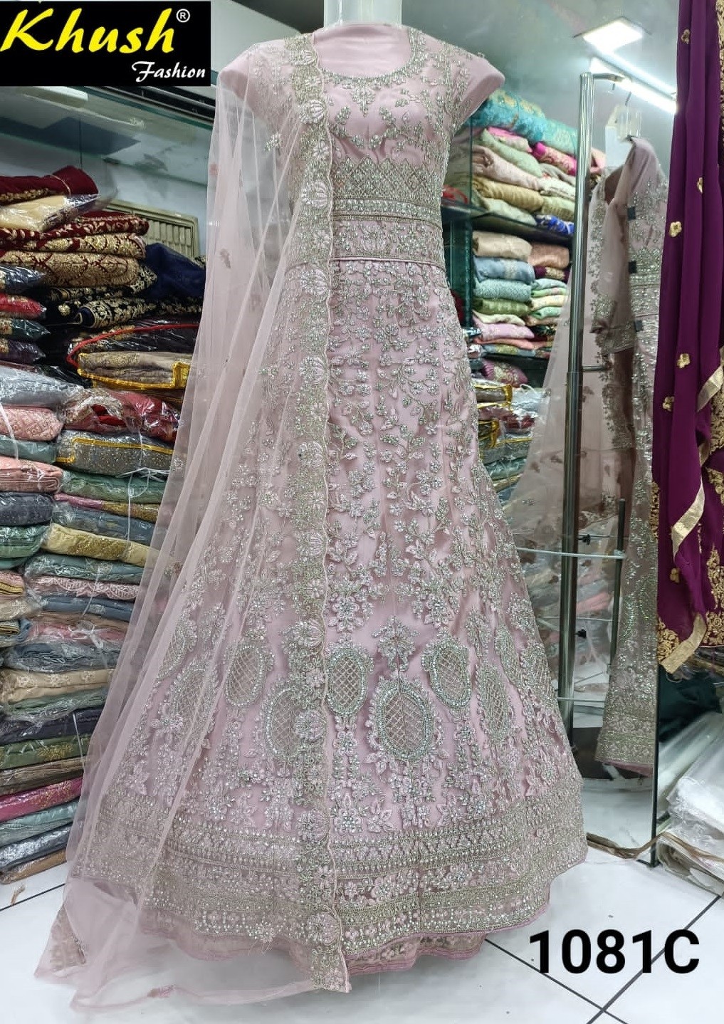 KHUSH FASHION 1081C BEST BRIDAL SALWAR KAMEZ WHOLESALER IN SURAT