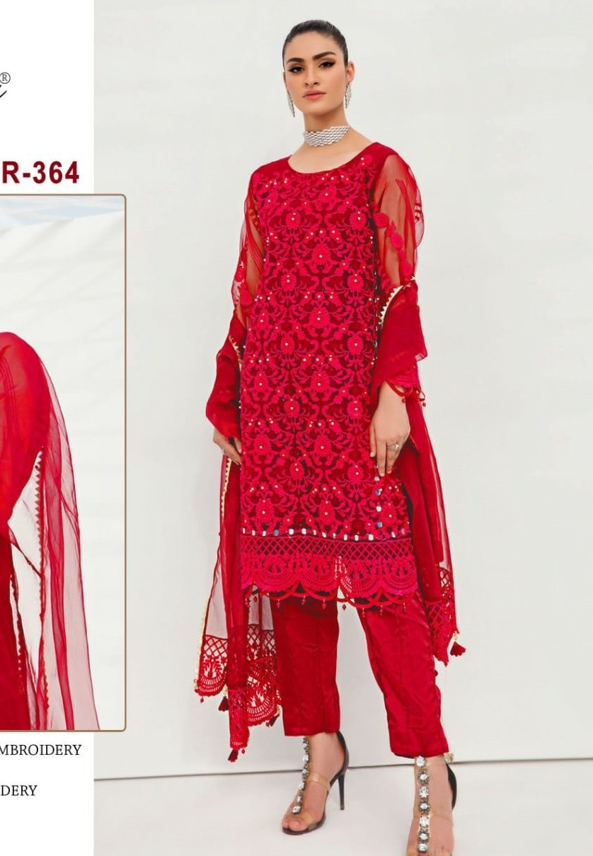 RAMSHA VOL 25 R 364 PAKISTANI SUITS WHOLESALE
