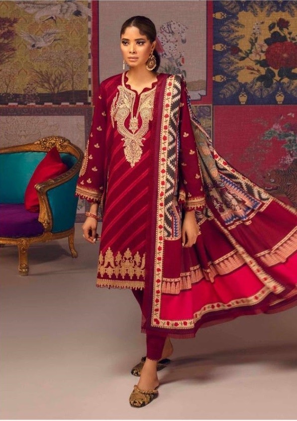 SAIROZ FABS SANA SAFINAZ VOL 3 SF 502 PAKISTANI SUITS MANUFACTURER SUPPLIER