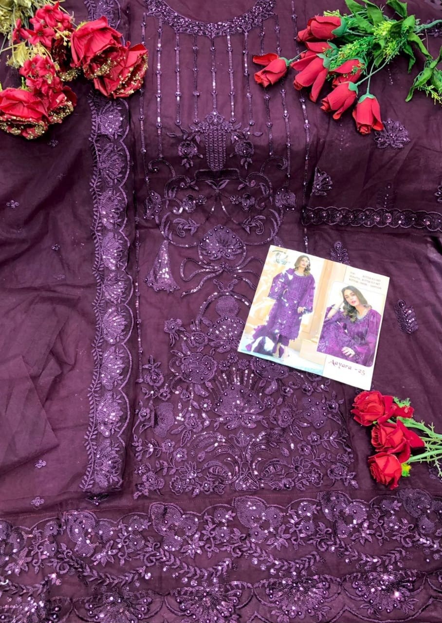 LAAIBAH DESIGNER LD AAYARA 25 B PAKISTANI SALWAR KAMEZ SINGALE DEALER