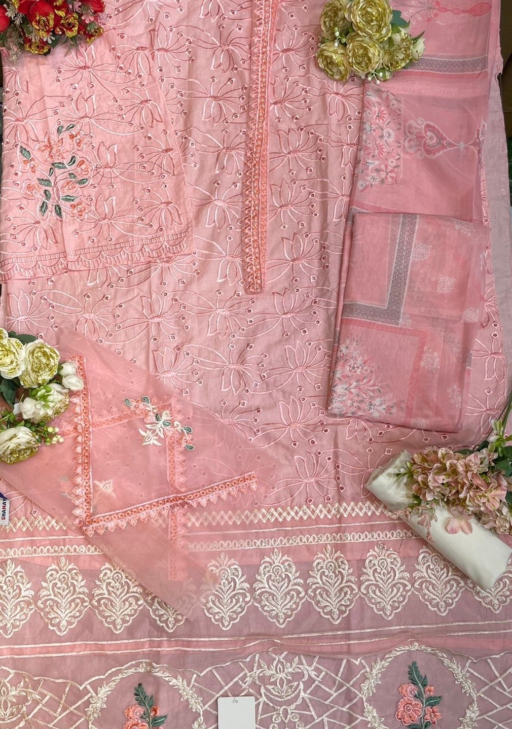 SHANAYA ROSE MBROIDERED LAWN A-04 SALWAR KAMEZ MANUFACTURER