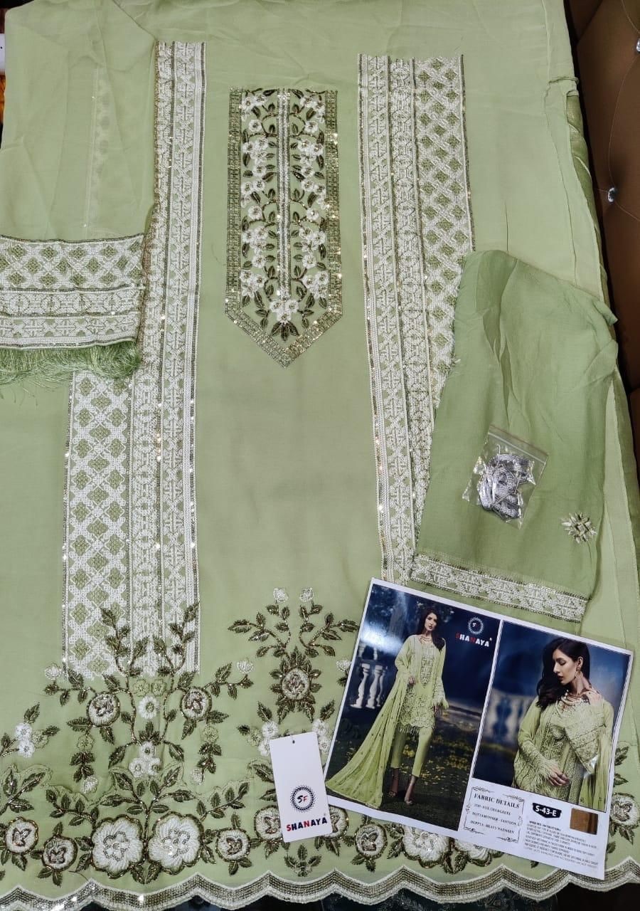 SHANAYA ROSE S-43-E EDITION-3 GREEN WHOLESALER SALWAR KAMEZ