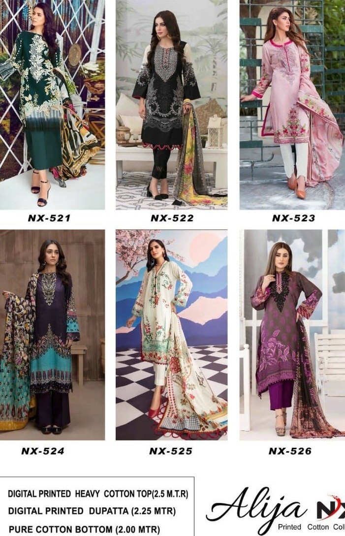 KEVAL FAB ALIYA NX 521TO526 EXCLUSIVE KARACHI COLLECTION AVAILABALE IN SURAT