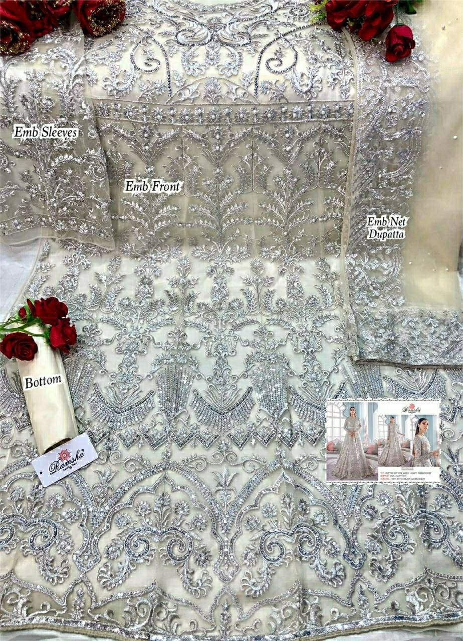 RAMSHA R 285 PAKISTANI SUITS WHOLESALER ONLINE