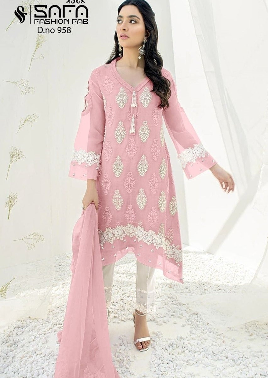 SAFA FASHION FAB 958 PINK TUNICS KURTIS WHOLESALE ONLINE