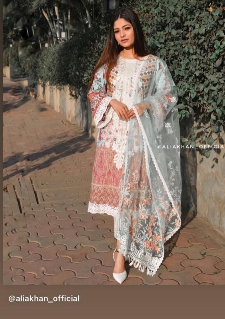 SHREE FABS SOBIA NAZIR LAWN COLLECTION 13601 SALWAR KAMEEZ DEALER