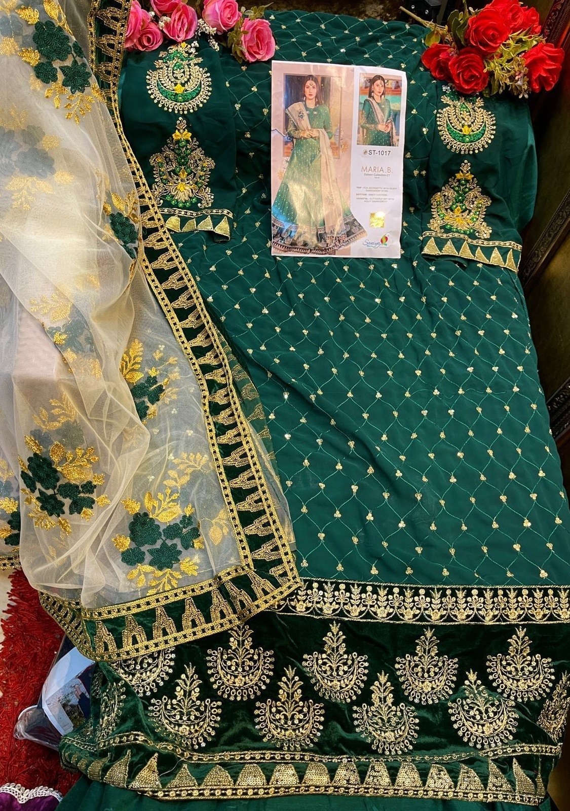 SANIYA TRENDZ ST 1017 MARIA B 21 SATEEN COLLECTION VOL 6 WHOLESALE DEALER