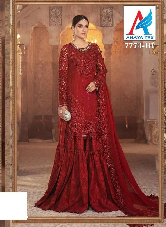 ANAYA TEX MARIA B MBROIDERED COLLECTION 7773 B1 SALWAR KAMEEZ SURAT