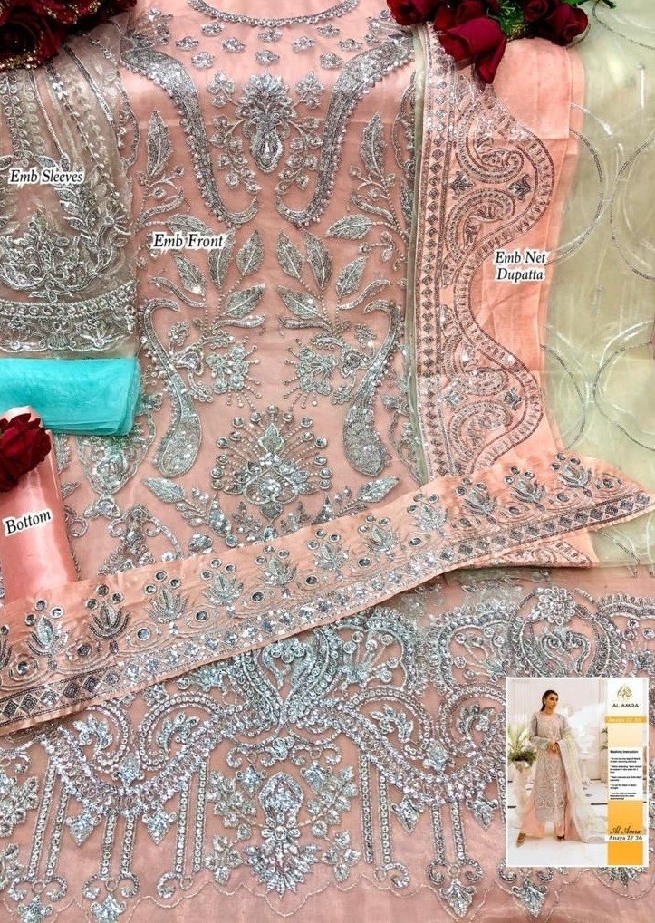 AL AMRA  ANAYA ZF 36 PAKISTANI SUITS LATEST COLLECTION