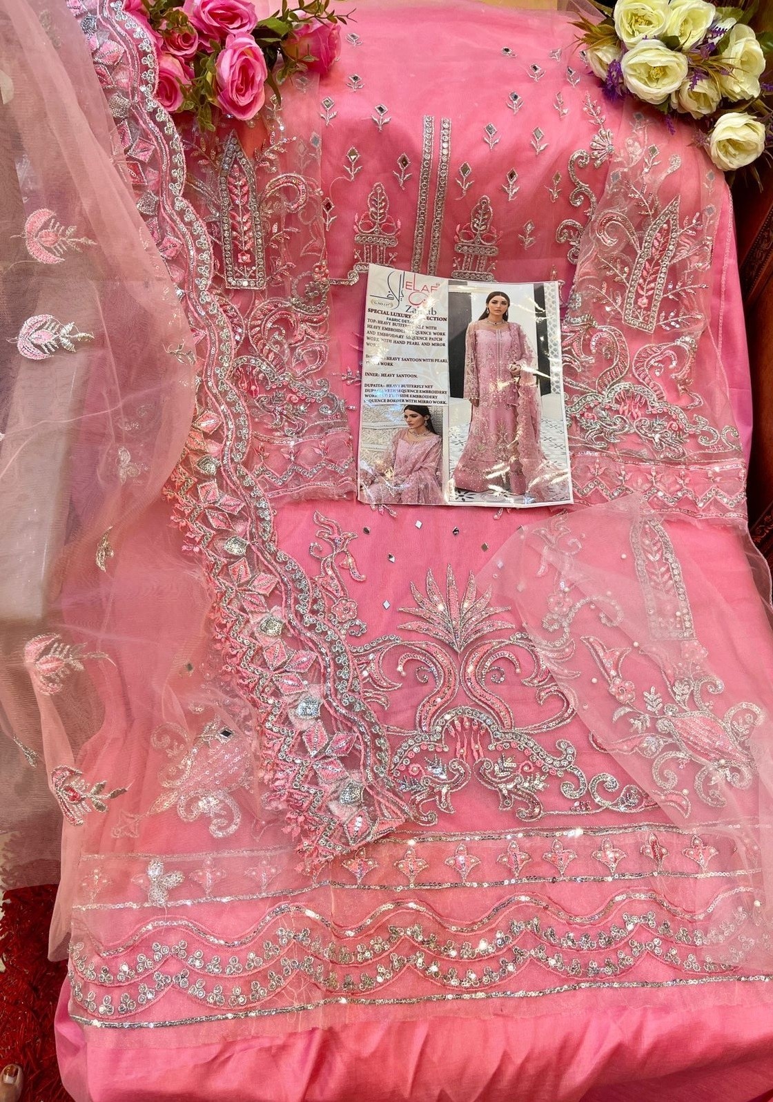 ELAF GALAXY ZAINAB 137 MIRROR WORK PAKISTANI DRESS IN SURAT