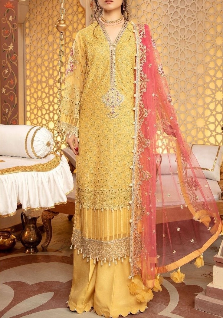FEPIC ROSEMEEN GUZARISH VOL 2 91031 PAKISTANI SUITS CHIKANKAARI COLLECTION