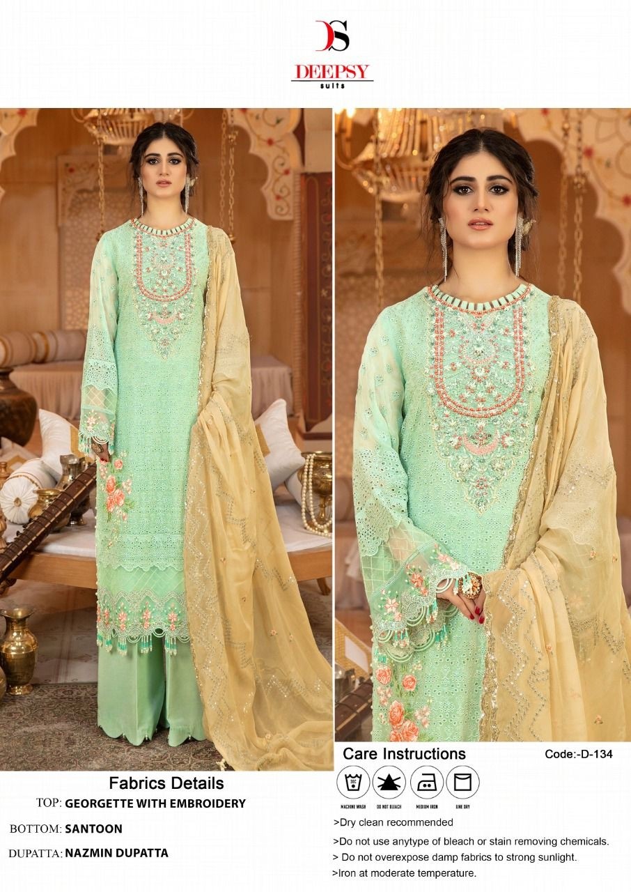 DEEPSY SUITS D 134 GEORGETTE 2022 NEW PAKISTANI PRODUCT