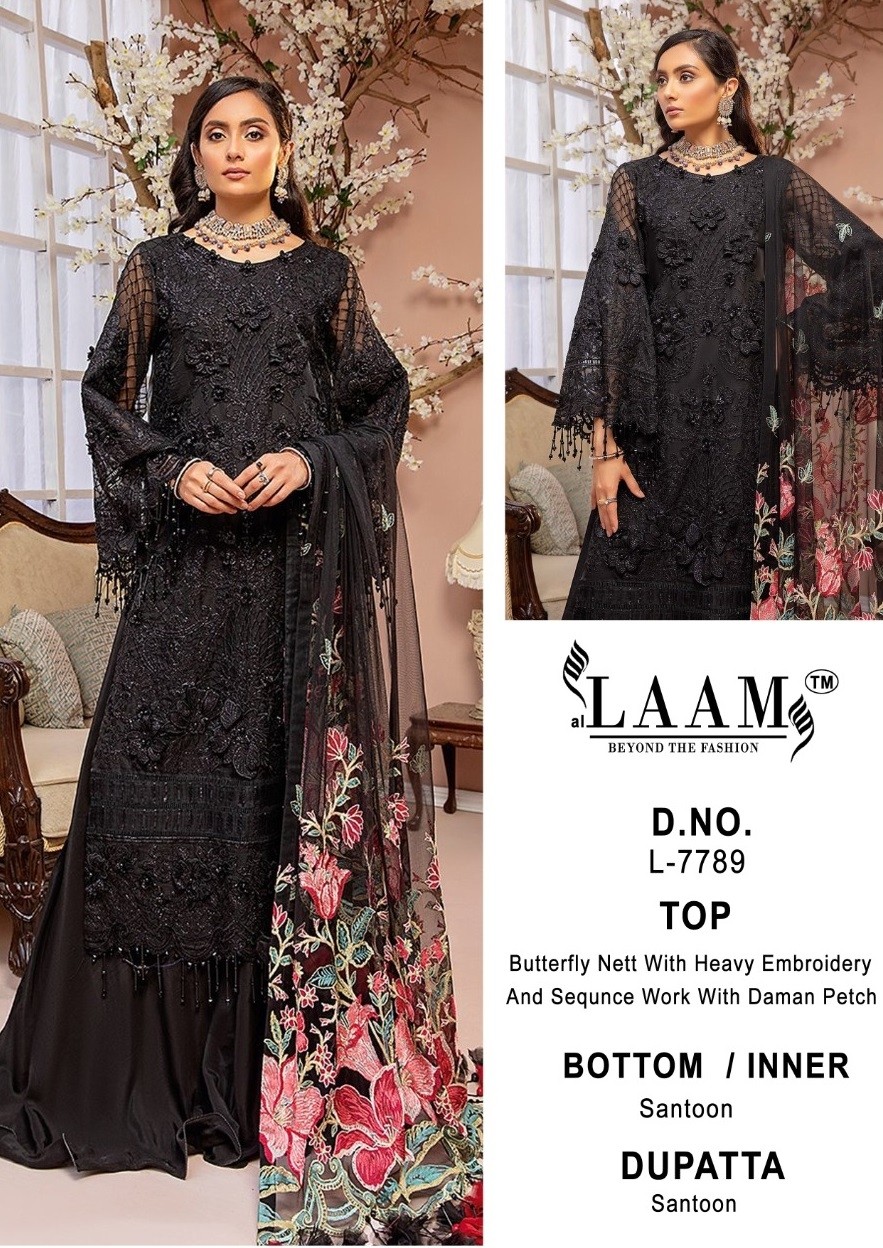 AL LAAM BEYOND THE FASHION L 7789 SALWAR KAMEEZ MANUFACTRER