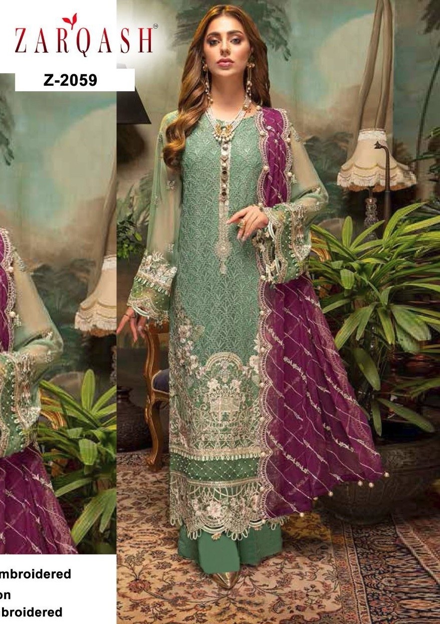ZARQASH GUZARISH Z 2059 PAKISTANI DRESS MANUFACTRER