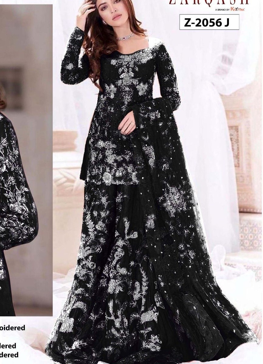ZARQASH AMALIA VOL 3 Z 2056 J KAMEEZ GHARARA  COLLECTION SELLER 
