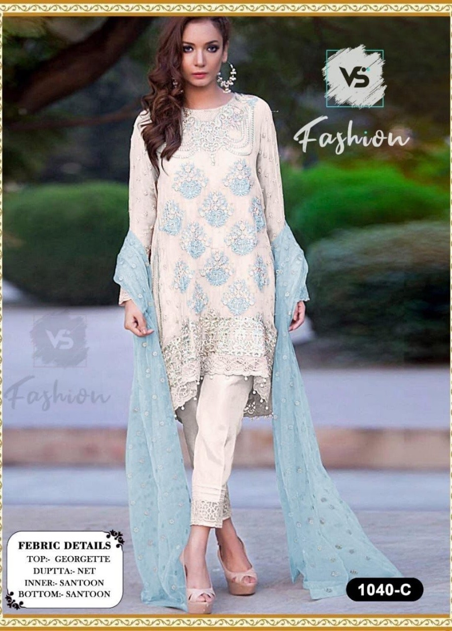 VS FASHION 1040 C PAKISTANI SUITS BEST WHOLESALER SINGLE