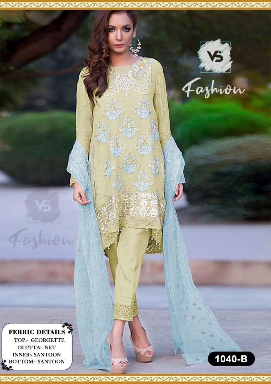 VS FASHION 1040 B PAKISTANI SUITS BEST WHOLESALER DEALER