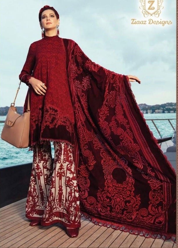 ZIAAZ DESIGNS Z SERIES VOL 2 7773 B VELVET PAKISTANI DRESS LATEST 