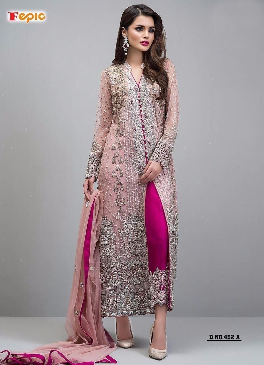 FEPIC ROSEMEEN SANOBER 452 A BRIDAL SALWAR KAMEEZ SINGLE AVAILABLE