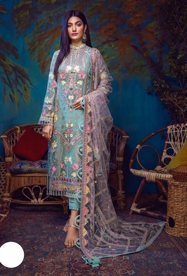 MEHBOOB TEX SAFIRA VOL 1 D NO 7773 FAUX GEORGETTE SALWAR KAMEEZ 