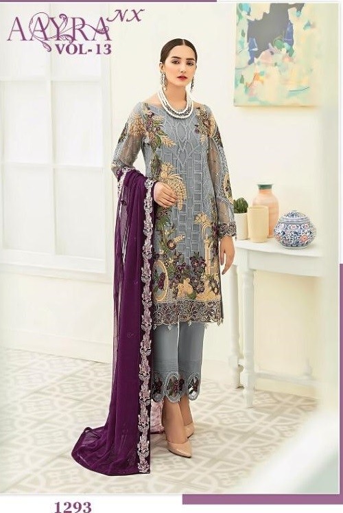 COSMOS 1293 AAYRA VOL 13 PAKISTANI SUIT SHUPPLIER IN SURAT