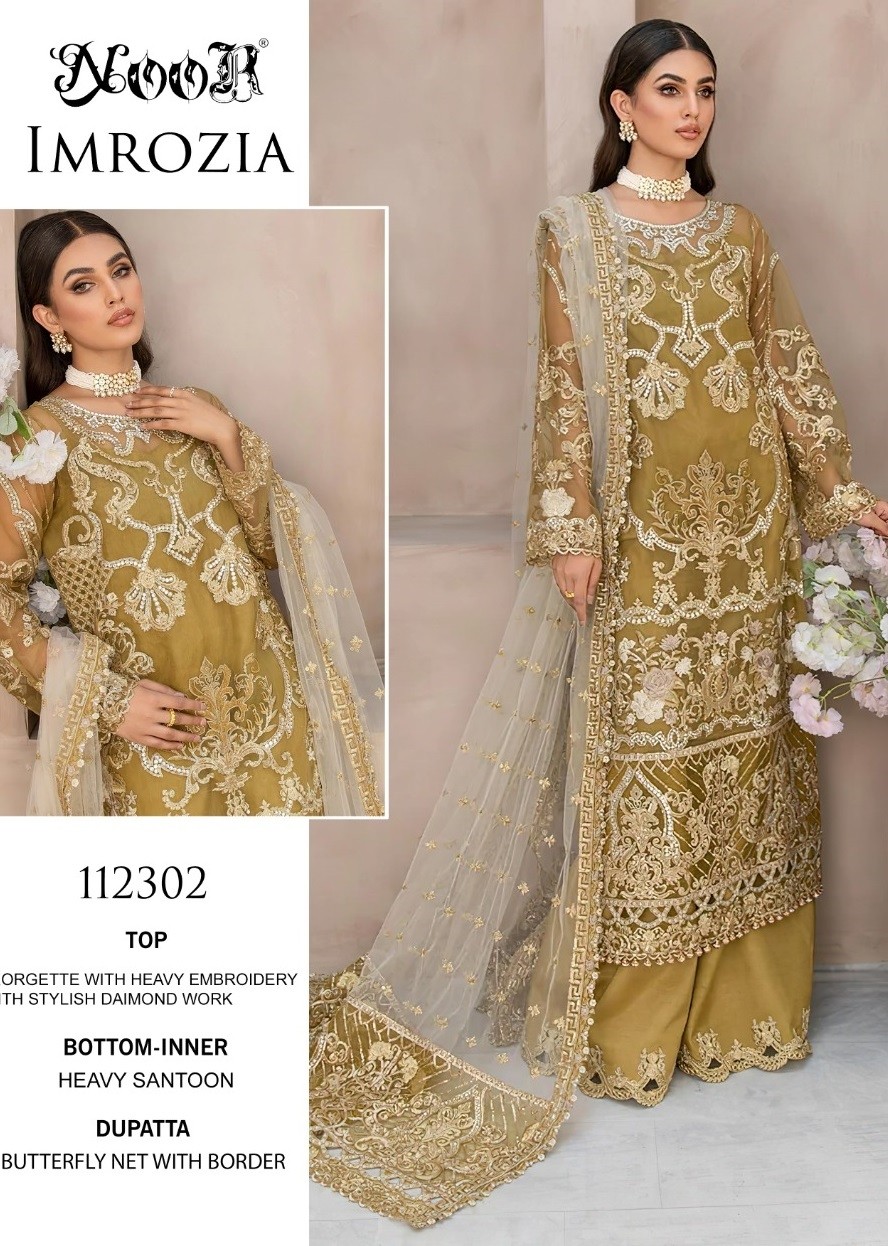 NOOR IMROZIA 112302 PAKISTANI HIT DESIGN SUITS