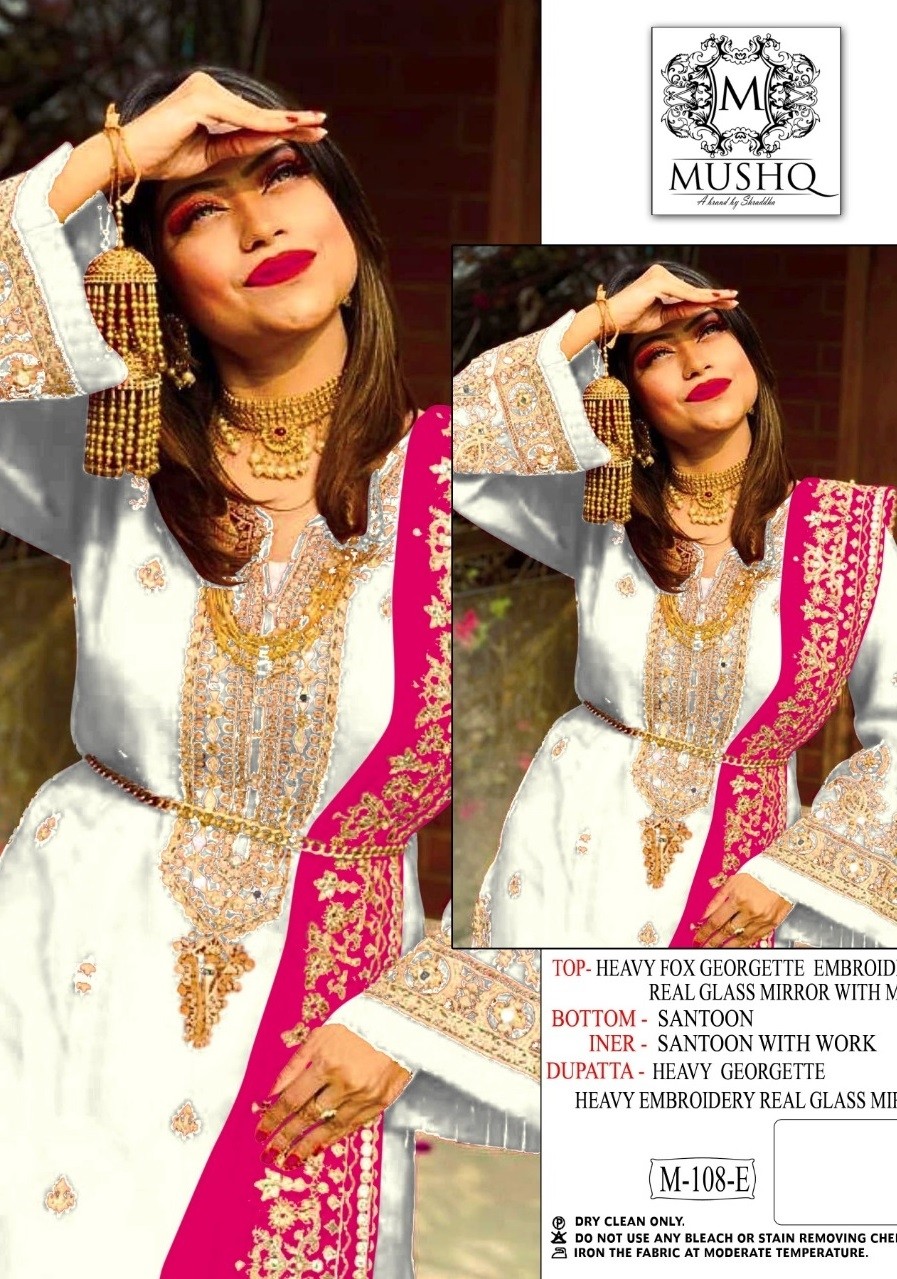 MUSHQ BY SHRADDHA M 108 E BEST PAKISTANI SUITS